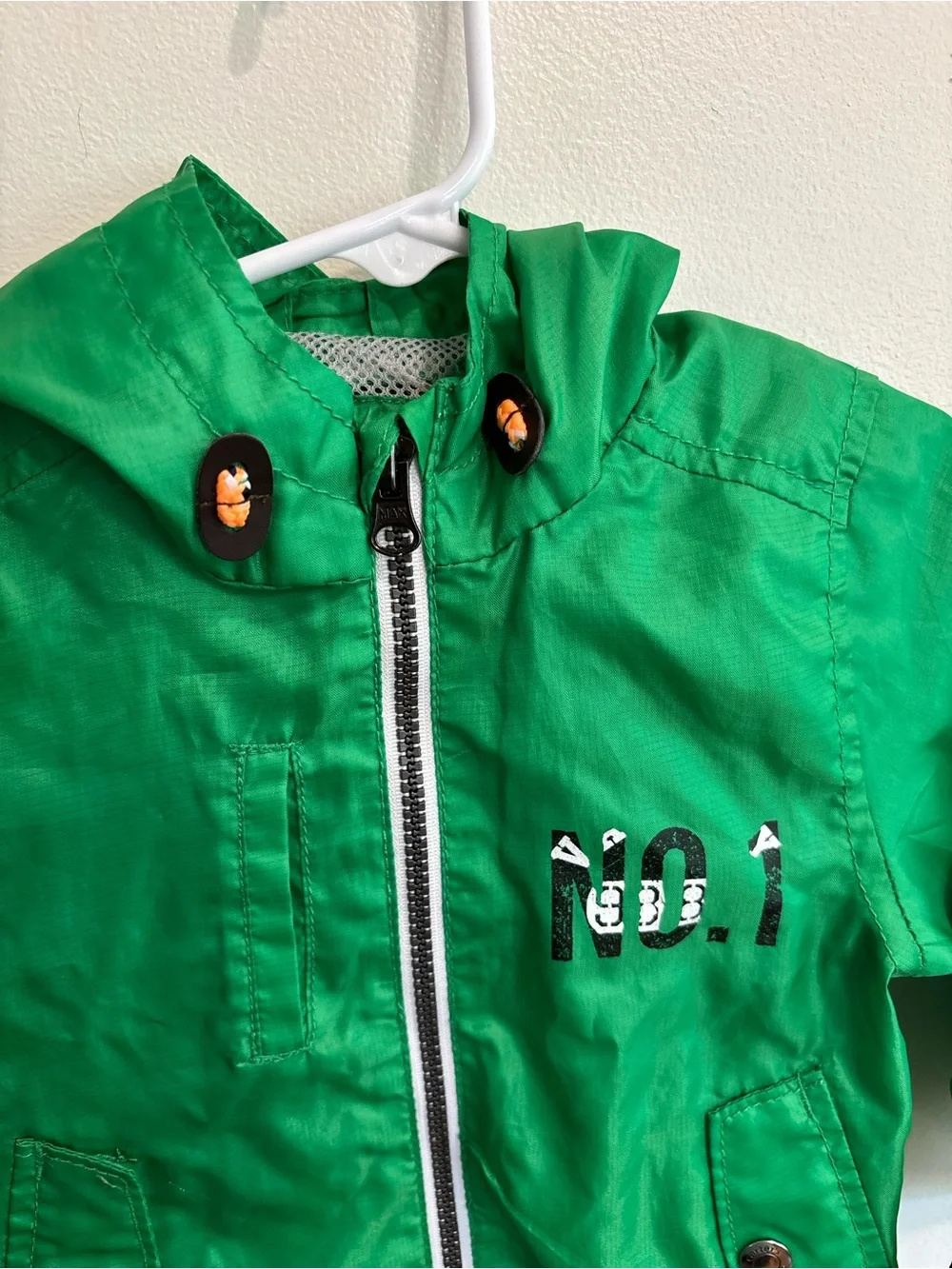 Carters Green 18 month ' Hooded Zip JacketNo.1' Detail windbreaker